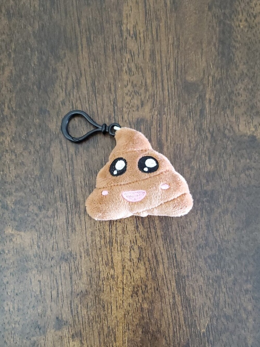 Plush Poop Emoji School Backpack Hanger Keychain Clip Zipper Pull Bag Charm